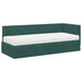 Cadru de pat colțar cu saltea cu headboard 2 pcs Verde Catifea - WALTI WALTI