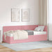 Cadru de pat colțar cu saltea cu headboard 2 pcs Gri Catifea - WALTI WALTI