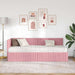 Cadru de pat colțar cu saltea cu headboard 2 pcs Gri Catifea - WALTI WALTI