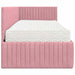 Cadru de pat colțar cu saltea cu headboard 2 pcs Gri Catifea - WALTI WALTI