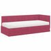 Cadru de pat colțar cu saltea cu headboard 2 pcs Verde Catifea - WALTI WALTI