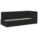 Cadru de pat colțar cu saltea cu headboard 2 pcs Negru Catifea - WALTI WALTI