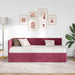 Cadru de pat colțar cu saltea cu headboard 2 pcs Verde Catifea - WALTI WALTI