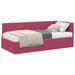Cadru de pat colțar cu saltea cu headboard 2 pcs Verde Catifea - WALTI WALTI