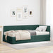 Cadru de pat colțar cu saltea cu headboard 2 pcs Verde Catifea - WALTI WALTI