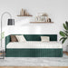 Cadru de pat colțar cu saltea cu headboard 2 pcs Verde Catifea - WALTI WALTI