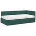 Cadru de pat colțar cu saltea cu headboard 2 pcs Verde Catifea - WALTI WALTI
