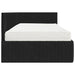 Cadru de pat colțar cu saltea cu headboard 2 pcs Negru Catifea - WALTI WALTI