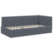 Cadru de pat colțar cu saltea cu headboard 2 pcs Gri Catifea - WALTI WALTI
