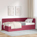 Cadru de pat colțar cu saltea cu headboard 2 pcs Verde Catifea - WALTI WALTI