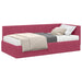 Cadru de pat colțar cu saltea cu headboard 2 pcs Verde Catifea - WALTI WALTI