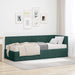 Cadru de pat colțar cu saltea cu headboard 2 pcs Verde Catifea - WALTI WALTI