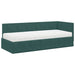 Cadru de pat colțar cu saltea cu headboard 2 pcs Verde Catifea - WALTI WALTI