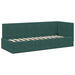 Cadru de pat colțar cu saltea cu headboard 2 pcs Verde Catifea - WALTI WALTI
