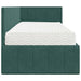 Cadru de pat colțar cu saltea cu headboard 2 pcs Verde Catifea - WALTI WALTI