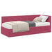 Cadru de pat colțar cu saltea cu headboard 2 pcs Verde Catifea - WALTI WALTI