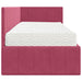 Cadru de pat colțar cu saltea cu headboard 2 pcs Verde Catifea - WALTI WALTI