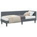 Cadru de pat colțar cu saltea Gri închis 80 x 200 cm Catifea - WALTI WALTI