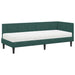 Cadru de pat colțar cu saltea cu headboard 2 pcs Verde Catifea - WALTI WALTI