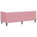 Cadru de pat colțar cu saltea cu headboard 2 pcs Gri Catifea - WALTI WALTI