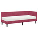 Cadru de pat colțar cu saltea cu headboard 2 pcs Verde Catifea - WALTI WALTI