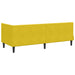 Cadru de pat colțar cu saltea cu headboard 2 pcs Galben Catifea - WALTI WALTI