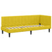Cadru de pat colțar cu saltea cu headboard 2 pcs Galben Catifea - WALTI WALTI