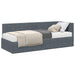 Cadru de pat colțar cu saltea cu headboard 2 pcs Gri Catifea - WALTI WALTI