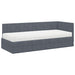 Cadru de pat colțar cu saltea cu headboard 2 pcs Gri Catifea - WALTI WALTI