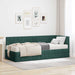 Cadru de pat colțar cu saltea cu headboard 2 pcs Verde Catifea - WALTI WALTI