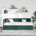 Cadru de pat colțar cu saltea cu headboard 2 pcs Verde Catifea - WALTI WALTI