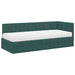 Cadru de pat colțar cu saltea cu headboard 2 pcs Verde Catifea - WALTI WALTI