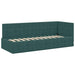 Cadru de pat colțar cu saltea cu headboard 2 pcs Verde Catifea - WALTI WALTI