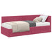 Cadru de pat colțar cu saltea cu headboard 2 pcs Verde Catifea - WALTI WALTI