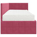 Cadru de pat colțar cu saltea cu headboard 2 pcs Verde Catifea - WALTI WALTI