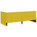 Cadru de pat colțar cu saltea cu headboard 2 pcs Galben Catifea - WALTI WALTI