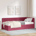 Cadru de pat colțar cu saltea cu headboard 2 pcs Verde Catifea - WALTI WALTI