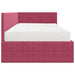 Cadru de pat colțar cu saltea cu headboard 2 pcs Verde Catifea - WALTI WALTI