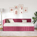Cadru de pat colțar cu saltea cu headboard 2 pcs Verde Catifea - WALTI WALTI