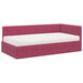 Cadru de pat colțar cu saltea cu headboard 2 pcs Verde Catifea - WALTI WALTI