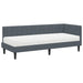 Cadru de pat colțar cu saltea cu headboard 2 pcs Gri Catifea - WALTI WALTI