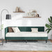 Cadru de pat colțar cu saltea cu headboard 2 pcs Verde Catifea - WALTI WALTI