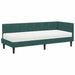 Cadru de pat colțar cu saltea cu headboard 2 pcs Verde Catifea - WALTI WALTI