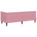 Cadru de pat colțar cu saltea cu headboard 2 pcs Gri Catifea - WALTI WALTI