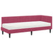 Cadru de pat colțar cu saltea cu headboard 2 pcs Verde Catifea - WALTI WALTI