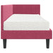 Cadru de pat colțar cu saltea cu headboard 2 pcs Verde Catifea - WALTI WALTI