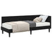Cadru de pat colțar cu saltea cu headboard 2 pcs Negru Catifea - WALTI WALTI