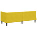 Cadru de pat colțar cu saltea cu headboard 2 pcs Galben Catifea - WALTI WALTI