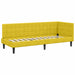 Cadru de pat colțar cu saltea cu headboard 2 pcs Galben Catifea - WALTI WALTI