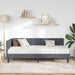 Cadru de pat colțar cu saltea cu headboard 2 pcs Gri Catifea - WALTI WALTI
